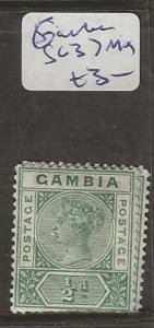 GAMBIA    SG37   QV  1/2D   MOG   P0329A H