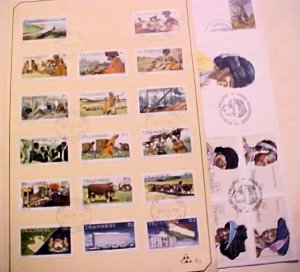 SOUTH AFRICA TRANSKEI FDCARDS 1976,1984 EACH WITH 17 DIFF STAMPS,TRANSKEI FDC