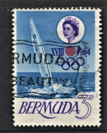 STAMP STATION PERTH Bermuda #195  Finn Boat Used CV$0.40