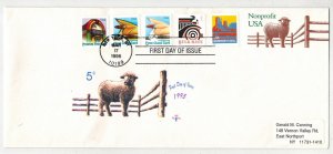 STAMPED ENVELOPE MULTIPLE FDC RARE CANNING U635 + JUKEBOX + TAIL fINS + BUTTE