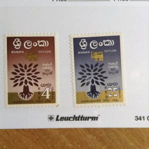 Ceylon   # 360-61  MNH