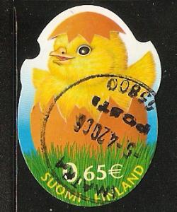 Finland 2006 Easter Eggs Chick Chicken used 