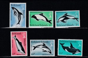 Falkland Islands # 298-303, Marine Life, Mint NH (#300 Creased), 1/3 Cat.