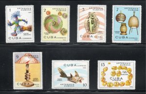 Cuba Sc# 1079-1085 CUBAN ARTISANS art crafts  CPL SET of 6  1966  MNH