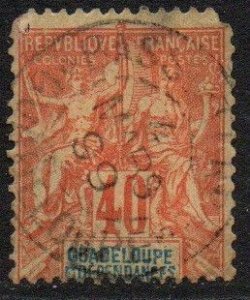 Guadeloupe Sc #40 Used