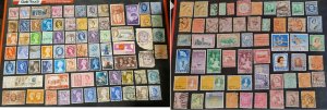 Great britain huge lot of old stamps 1800s' worldwide collection #1525