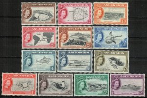 Ascension Stamp 62-74  - Definitive set of 1956