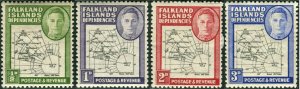 Falkland Islands, Dependencies 1946 SG G1 - G8 * MH KGVI (002700)