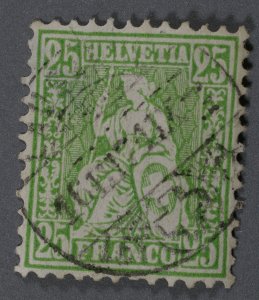 Switzerland #56 Used Good/Fine Cancel LAUSANNE Date 16 III 04 17