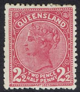 QUEENSLAND 1890 QV 21/2D 