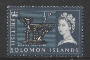 Solomon Is. - Scott 128 - QEII - Definitives -1965 -MLH - Single 1/2d Stamp