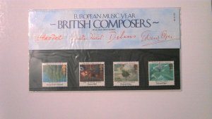 GREAT BRITAIN PRESENTATION PACK MNH:BRITISH COMPOSERS