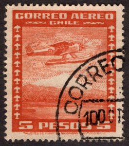 1944, Chile 5P, Used, Sc C103