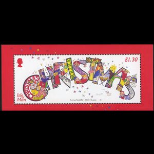 ISLE OF MAN 2002 - Scott# 975 S/S Christmas NH