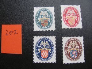 Germany 1926 MNH B15-18 SET  XF 160 EUROS  (202) NEW COLLECTION