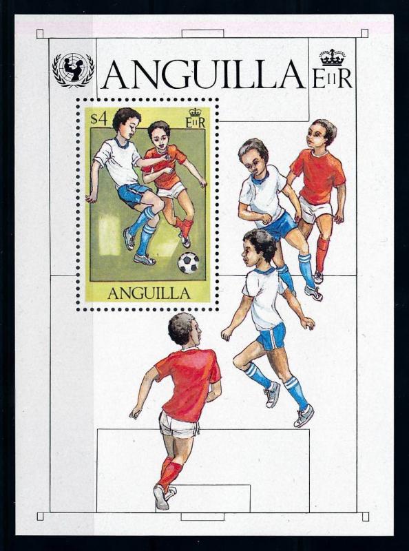 [75778] Anguilla 1981 Football Soccer UNICEF Souvenir Sheet MNH