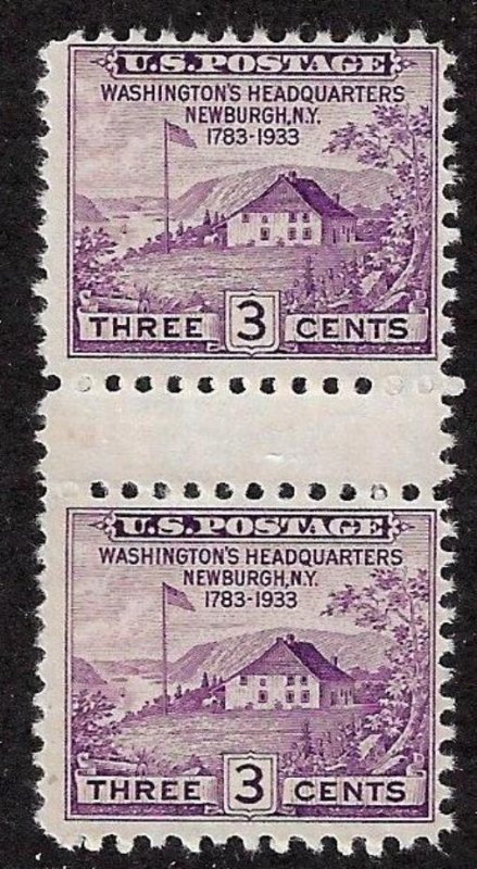 US.  Sc 752.  Mint vertical pair with horizontal gutter. (g752v2-6)