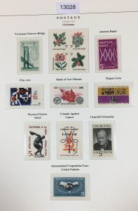 MOMEN: US STAMPS  1964-1965 MINT OG NH COLLECTION LOT #13028