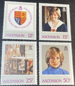 ASCENSION ISLAND # 313-316-MINT NEVER/HINGED--COMPLETE SET---1982