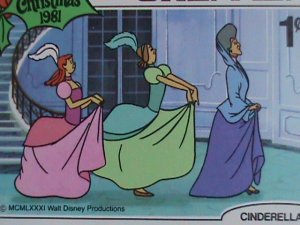 ​DISNEY-GRENADA STAMP-1981-  DISNEY CARTOON- CINDERELLA MINT SET VERY FINE