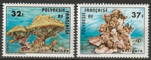 French Polynesia 1979 Sc 311-2 set MNH**