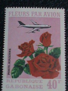 Gabon Stamp: 1971 SC#C109//111 Airmail Stamps-Colorful Flowers  MNH-Stamp