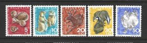 Switzerland B350-B354 MNH SCV:$2.15