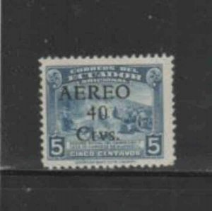 ECUADOR #C135 PEONS SURCHARGED MINT VF NH O.G