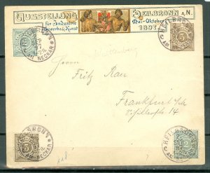 WURTTEMBERG 1897 HISTORICAL COVER..VERY NICE