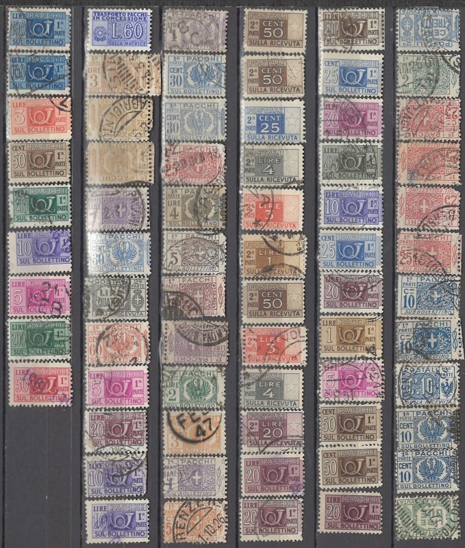 COLLECTION LOT OF #1119 ITALY 69 PARCEL POST STAMPS  1914+ CLEARANCE