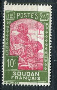 FRENCH COLONIES: SOUDAN 1931 early Pictorial issue fine Mint hinged 10c. value