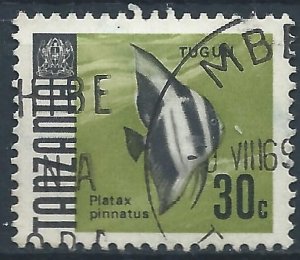 Tanzania 1967 - 30c Bat Fish - SG146 used