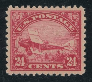 USA C6 - XF Mint hinged - 24 cent DeHavilland Biplane airmail issue