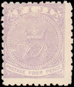 Fiji #42, Incomplete Set, 1890, Hinged