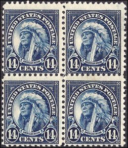 565 Mint,OG,NH... Block of 4... SCV $38.00