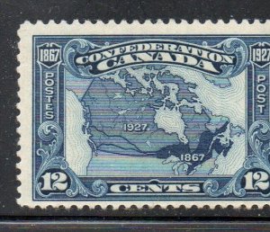 Canada Sc 145 1927 12 c Map of Canada stamp mint