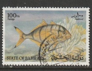 1985 Bahrain - Sc 313j - used VF - 1 single - Coastal Fish