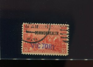 Philippines Scott #482 Victory Overprint USED Stamp w/PF Cert (Phil Ph 482-PF2)