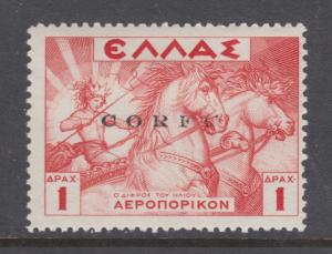 Corfu Sc NC2 MLH. 1941 1d Air Post of Greece with Italian Occupation overprint