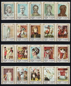 FUJEIRA 1972 - Great military leaders, Napoleon / complete set MNH [CV $12]