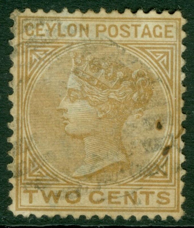 EDW1949SELL : CEYLON 1872 Scott #77 Very Fine, Used. 2 tiny spots. Catalog $75.