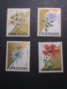 ​COOK ISLANDS 1967  GOLDREN LOVELY BEAUTIFUL FLOWERS STAMP -MINT VERY FINE