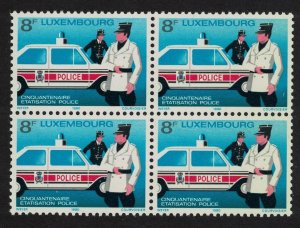 Luxembourg National Police Force Block of 4 1980 MNH SG#1054 MI#1017