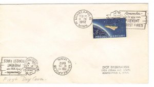 US 1193 4c Project Mercury FDC no cachet Unofficial Minneapolis Minn ECV $12.50