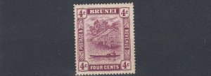 BRUNEI  1908   S G 39  4C   CLARET   MH 