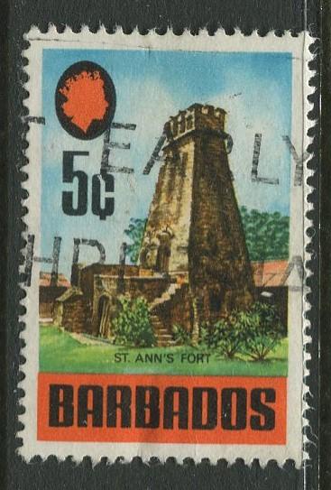 Barbados -Scott 332 - Definitives - 1970 - Used - Single 5c Stamps