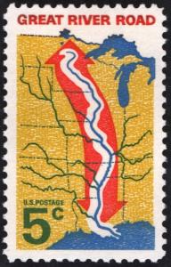 SC#1319 5¢ Great River Road Issue (1966) MNH