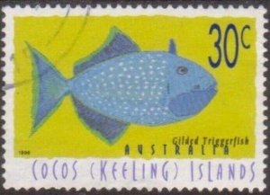 Cocos Islands 1996 SG333 30c Blue-throated Triggerfish FU