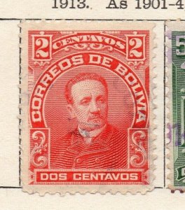 Bolivia 1913 Early Issue Fine Used 2c. NW-255859