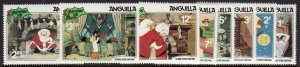 1981 Anguilla Disney Christmas 81 set MNH Sc# 453 / 461 CV: $8.45
